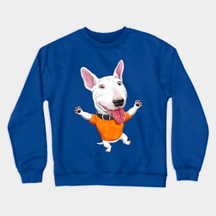 Happy Bull Terrier Crewneck Sweatshirt